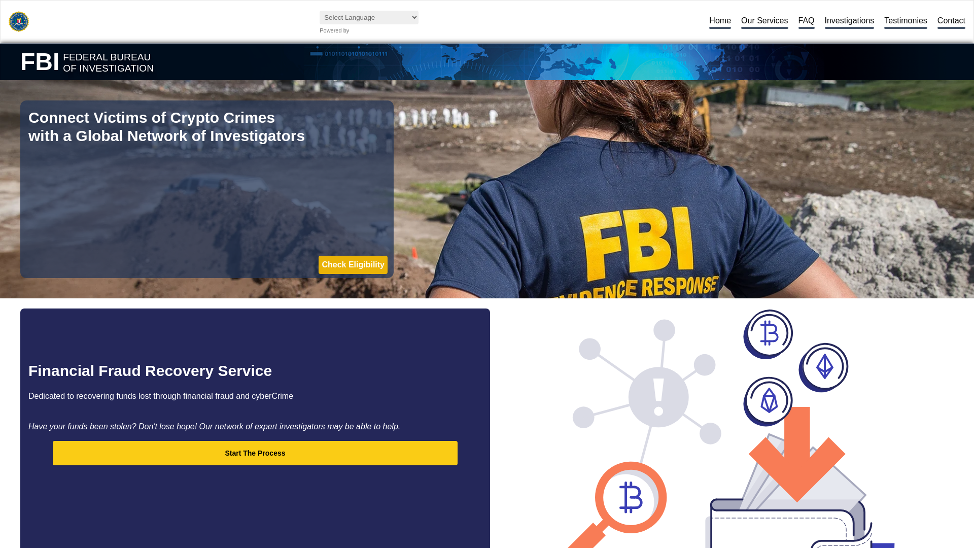 website screenshot of https://claimsinvestigationunit.com/