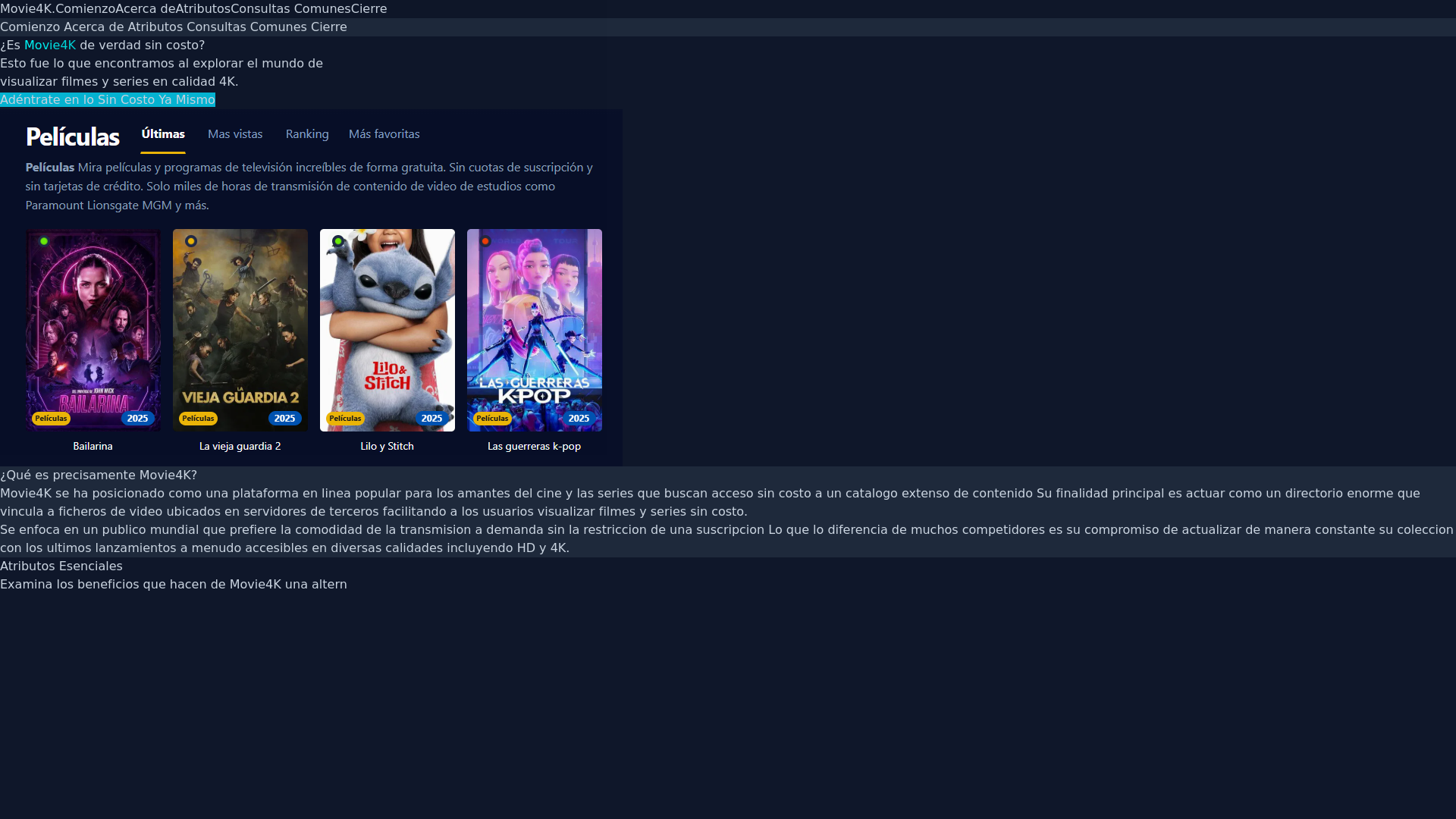 website screenshot of https://movie4k-6fs4.pages.dev/