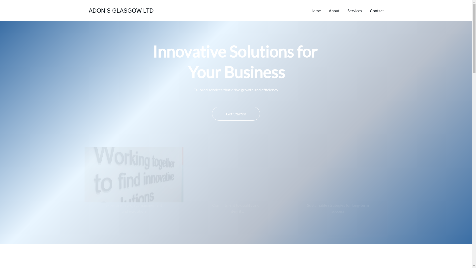 website screenshot of https://adonisglasgowltd.tech/