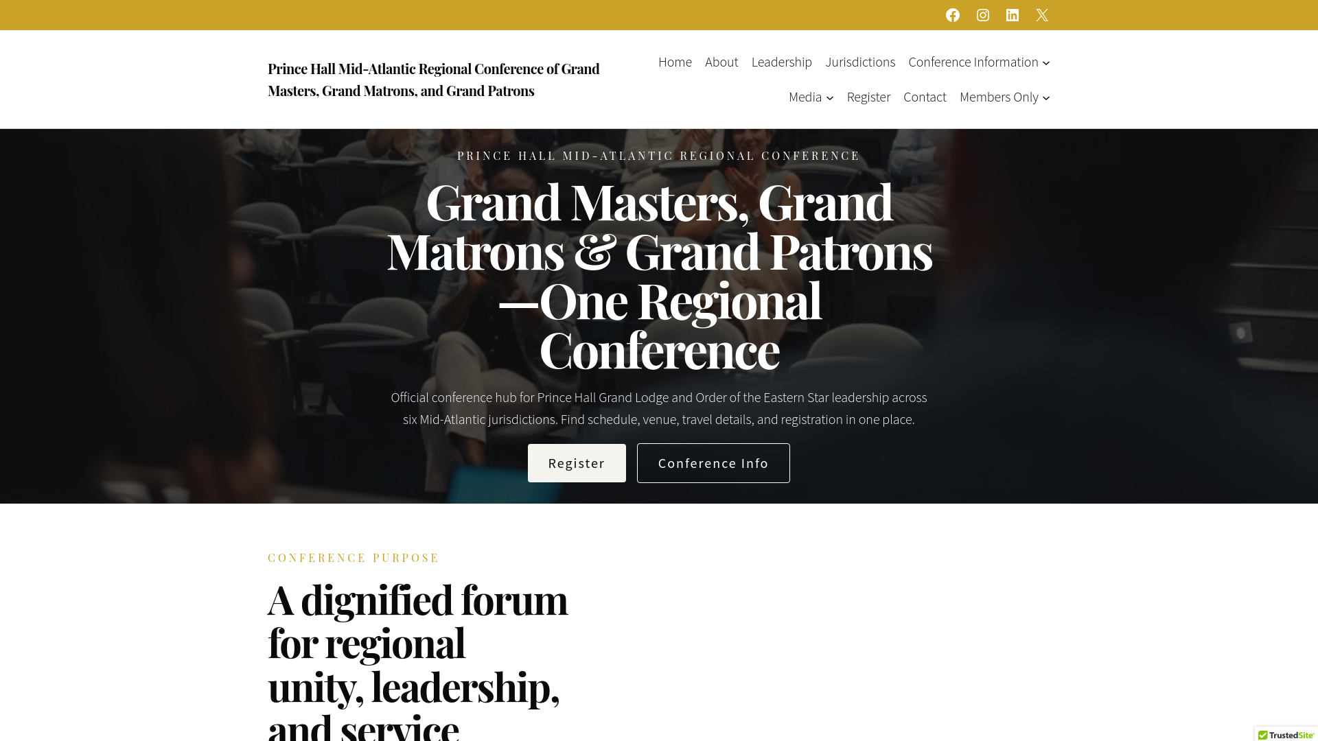 website screenshot of https://phmarc.org/