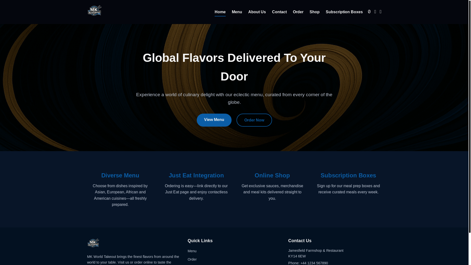 website screenshot of https://mkworldtakeout.com/