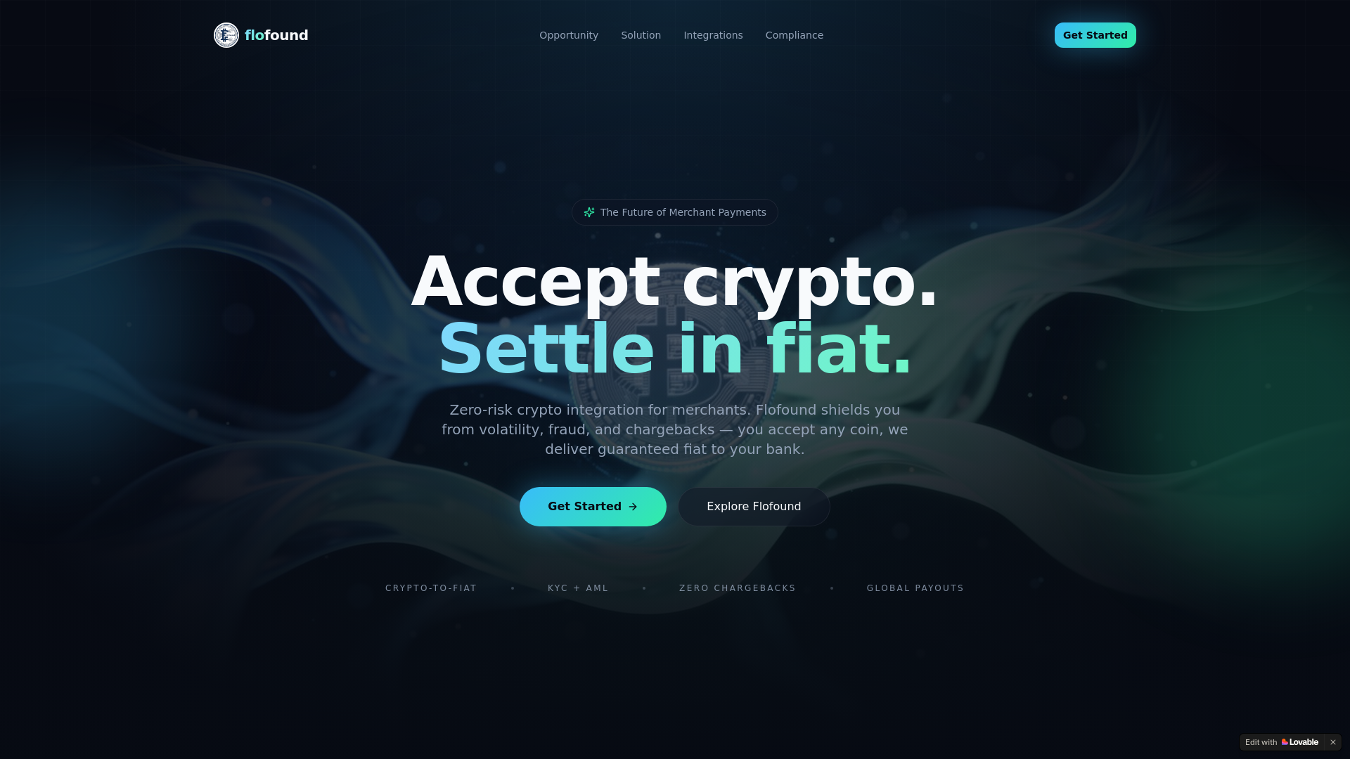 website screenshot of https://getflofound.com/