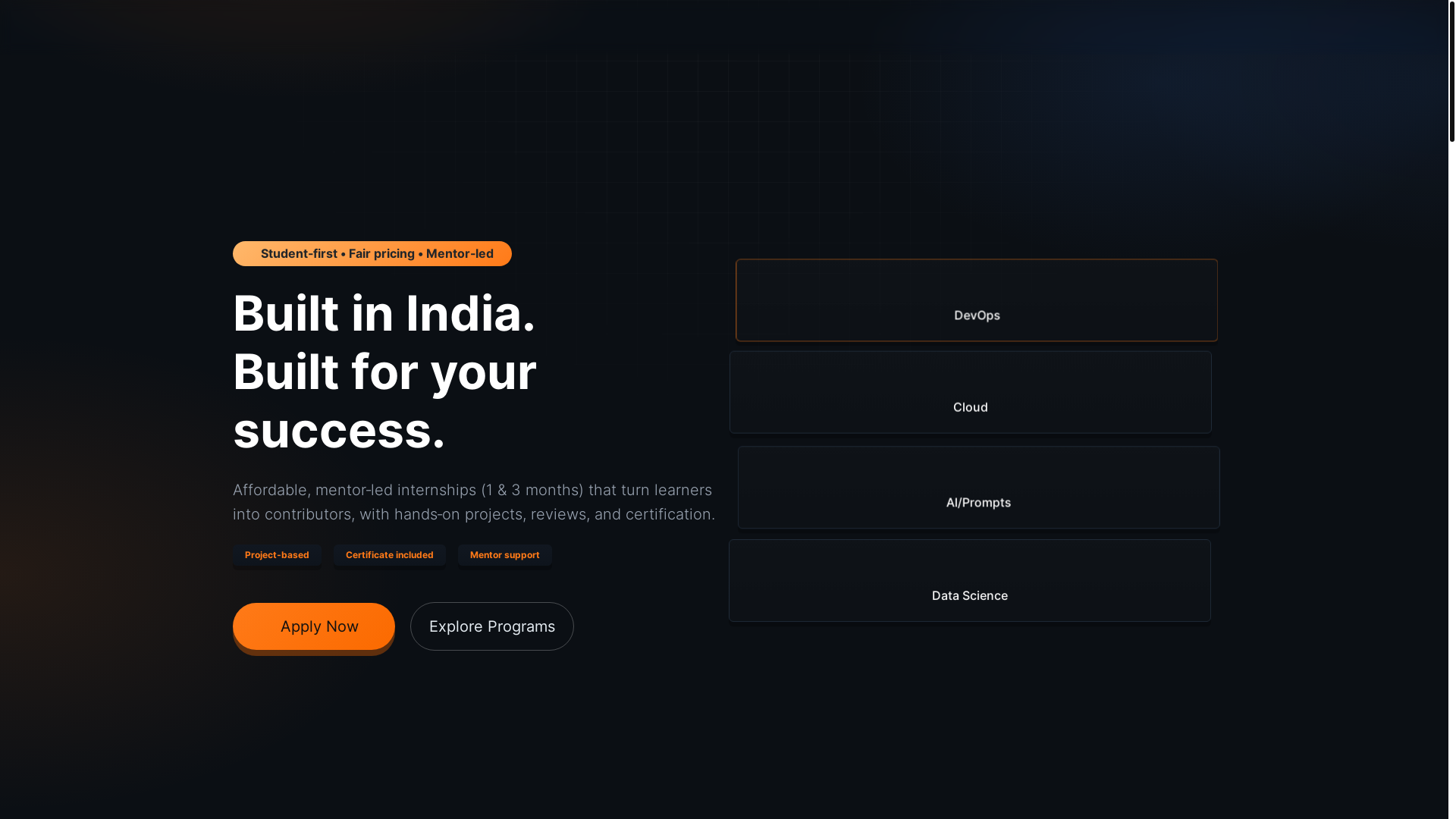 website screenshot of https://bytesite.in/