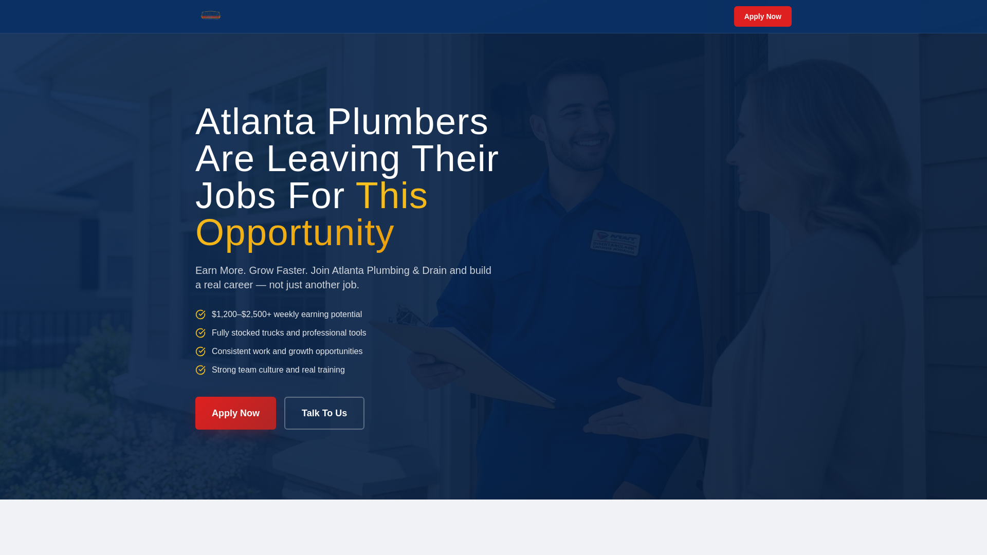 website screenshot of https://atlplumbingcareers.com/