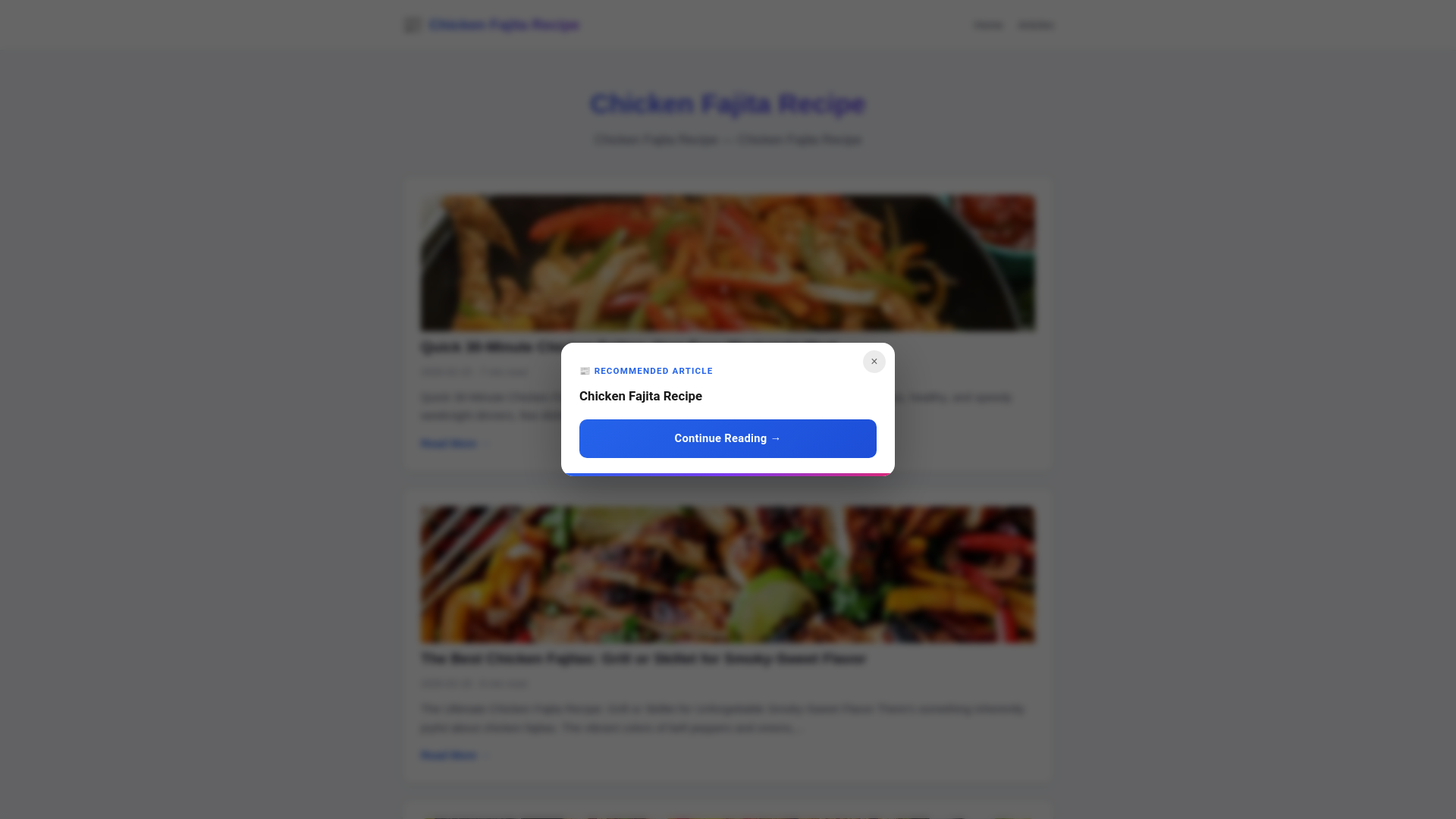 website screenshot of https://chicken-fajita-recipe.pages.dev/