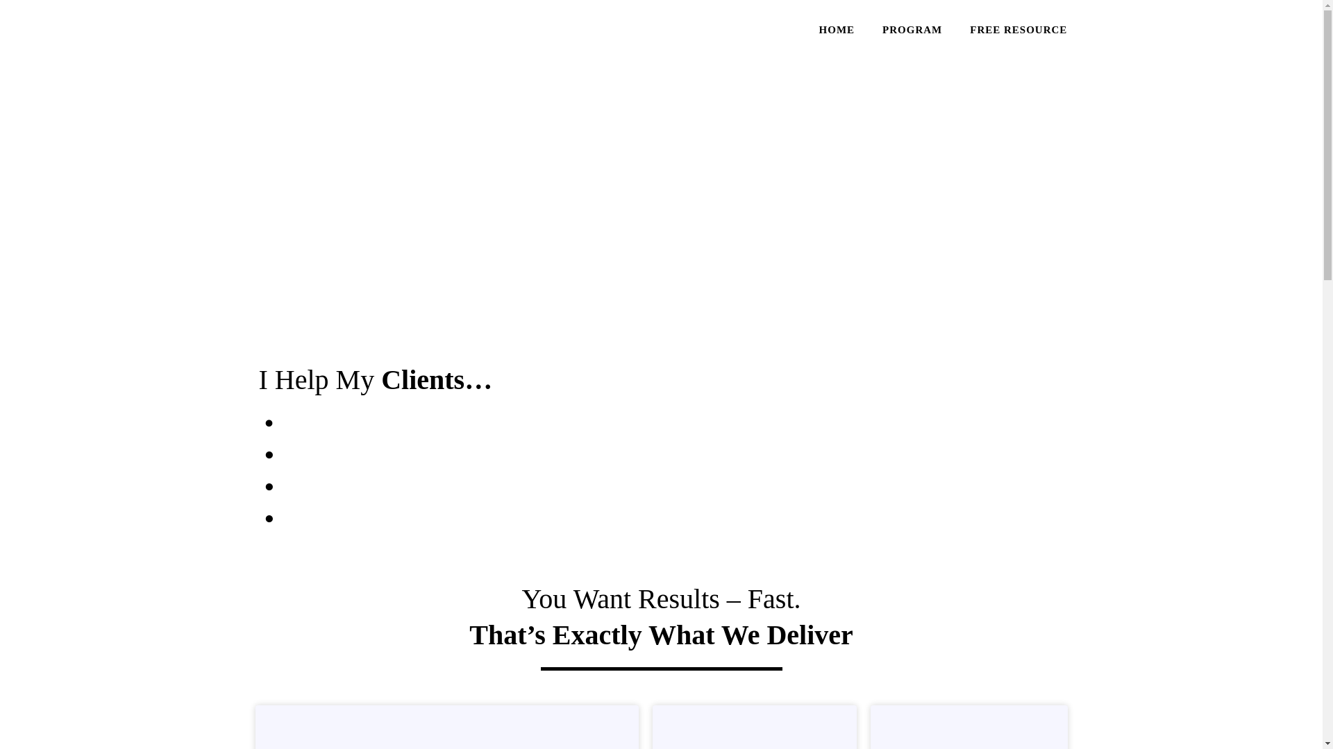 website screenshot of https://elevatewithsally.com/