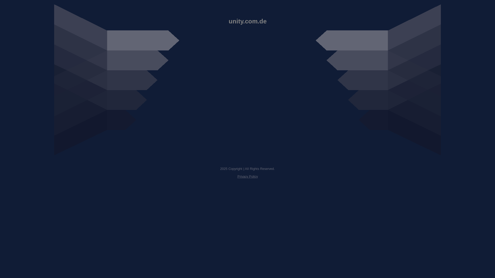 website screenshot of https://storage.transformation.unity.com.de
