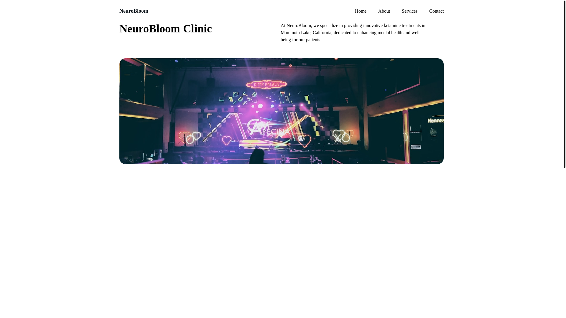 website screenshot of https://mammothketamineclinic.com/