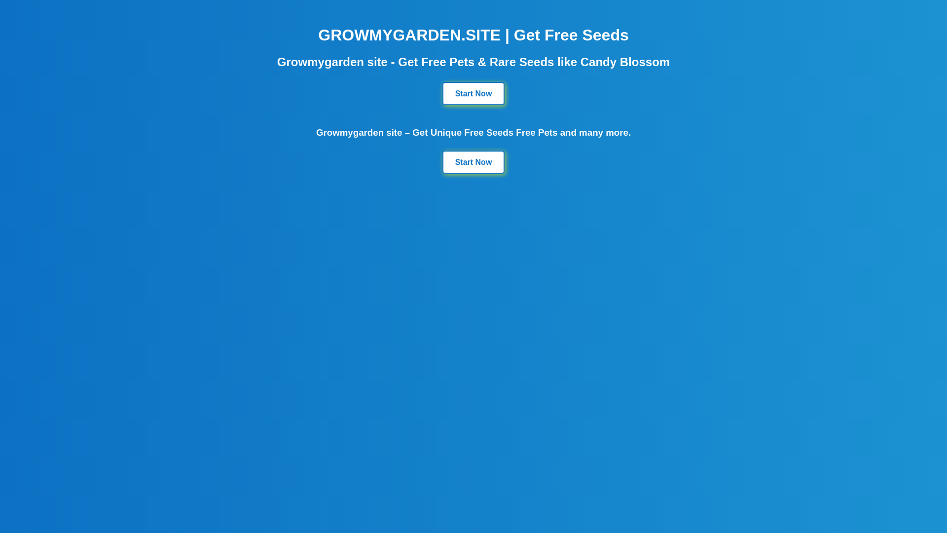 website screenshot of https://growmygarden.live/