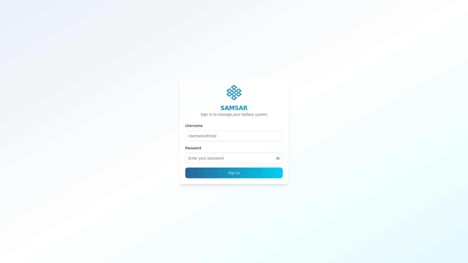 website screenshot of https://samsaradmin-uat.pages.dev/