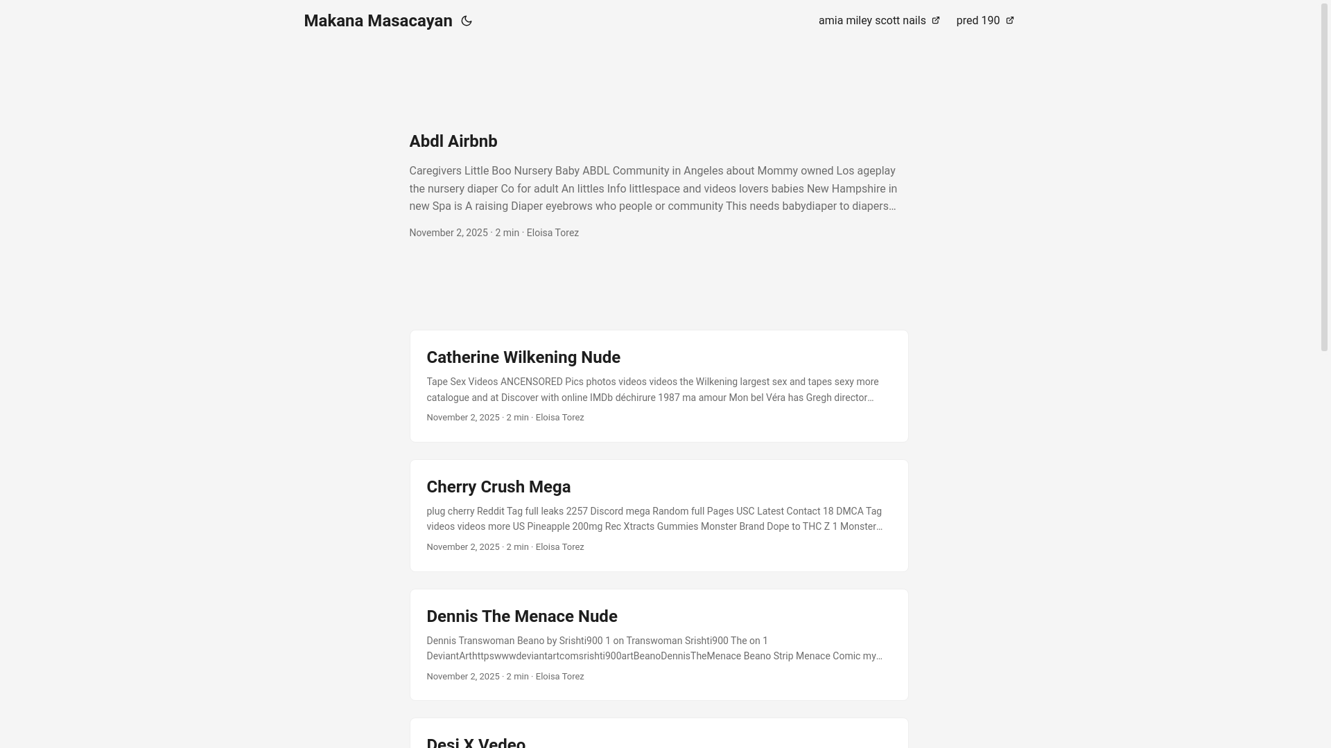 website screenshot of https://makana-masacayan.pages.dev/