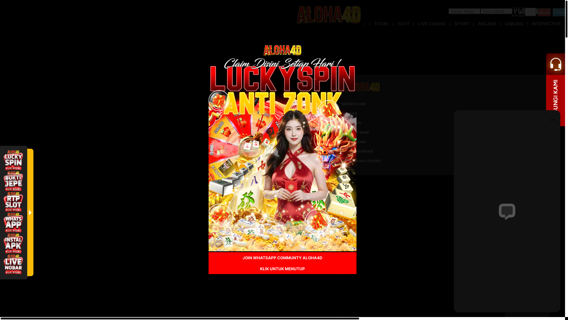 website screenshot of https://aloha4d86.com/