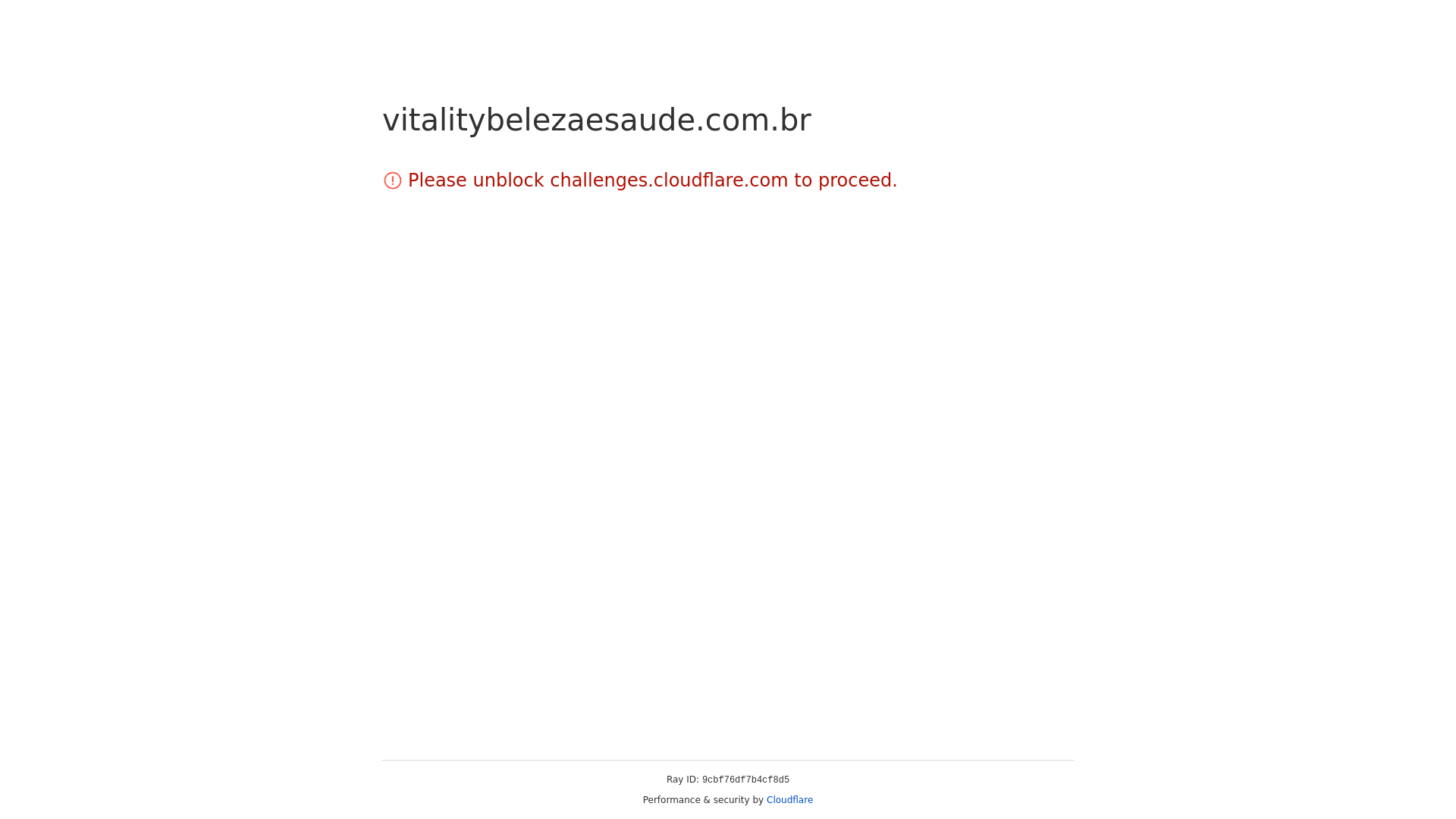 website screenshot of https://vitalitybelezaesaude.com.br/