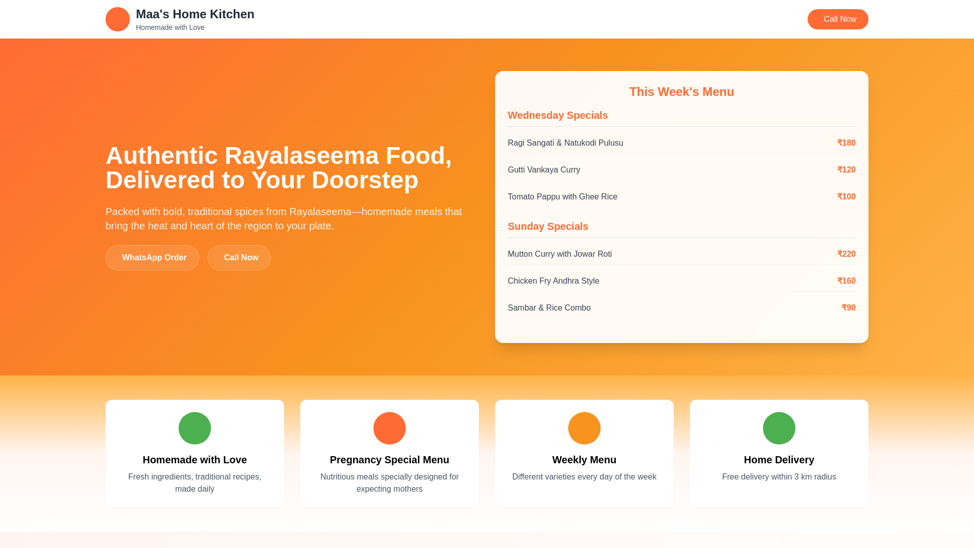 website screenshot of https://maas-kitchen.pages.dev/