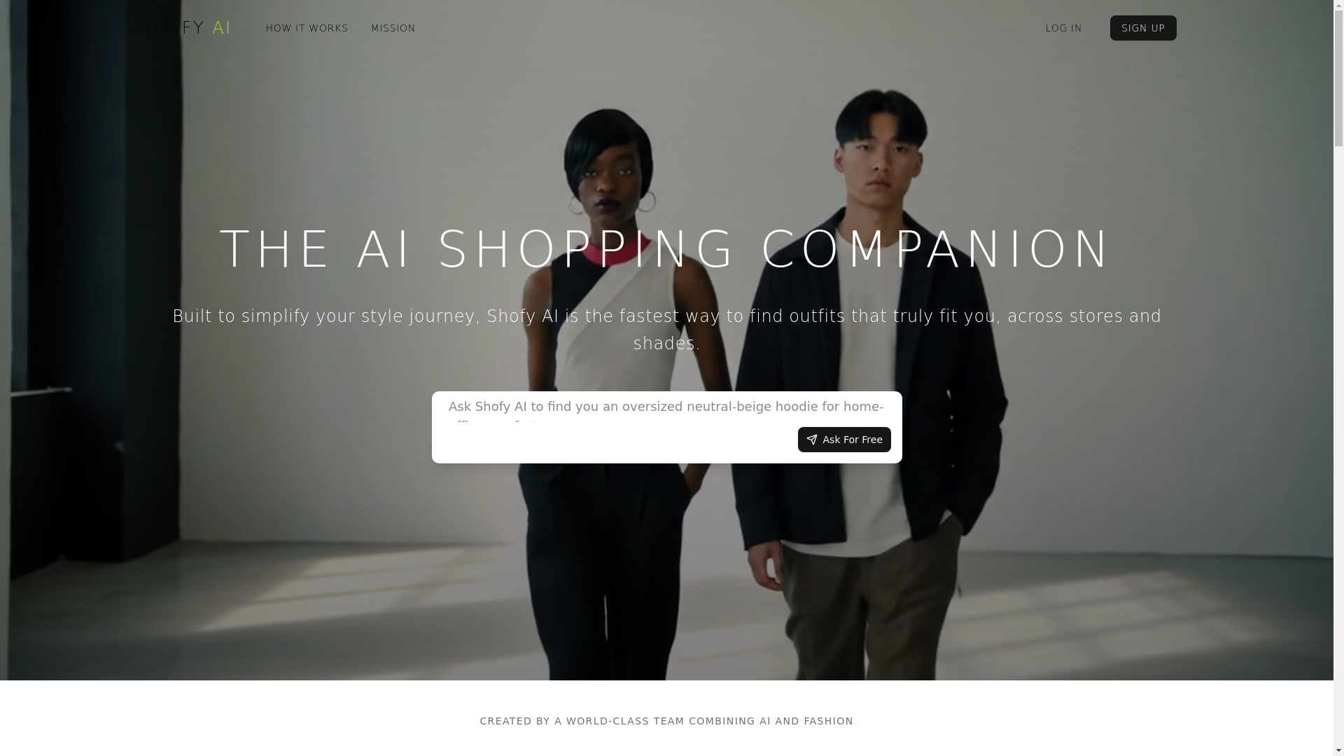 website screenshot of https://instantshofy.com/