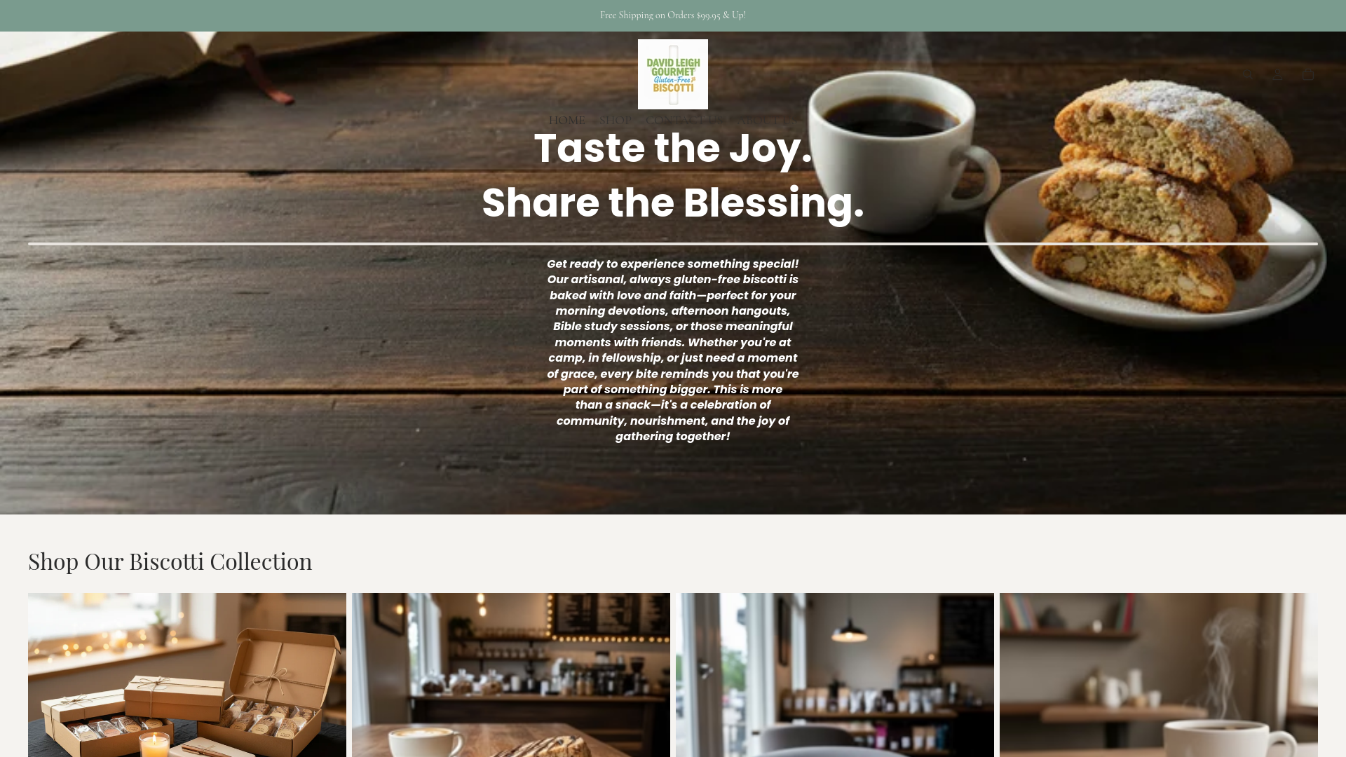 website screenshot of https://therisenstone.com/