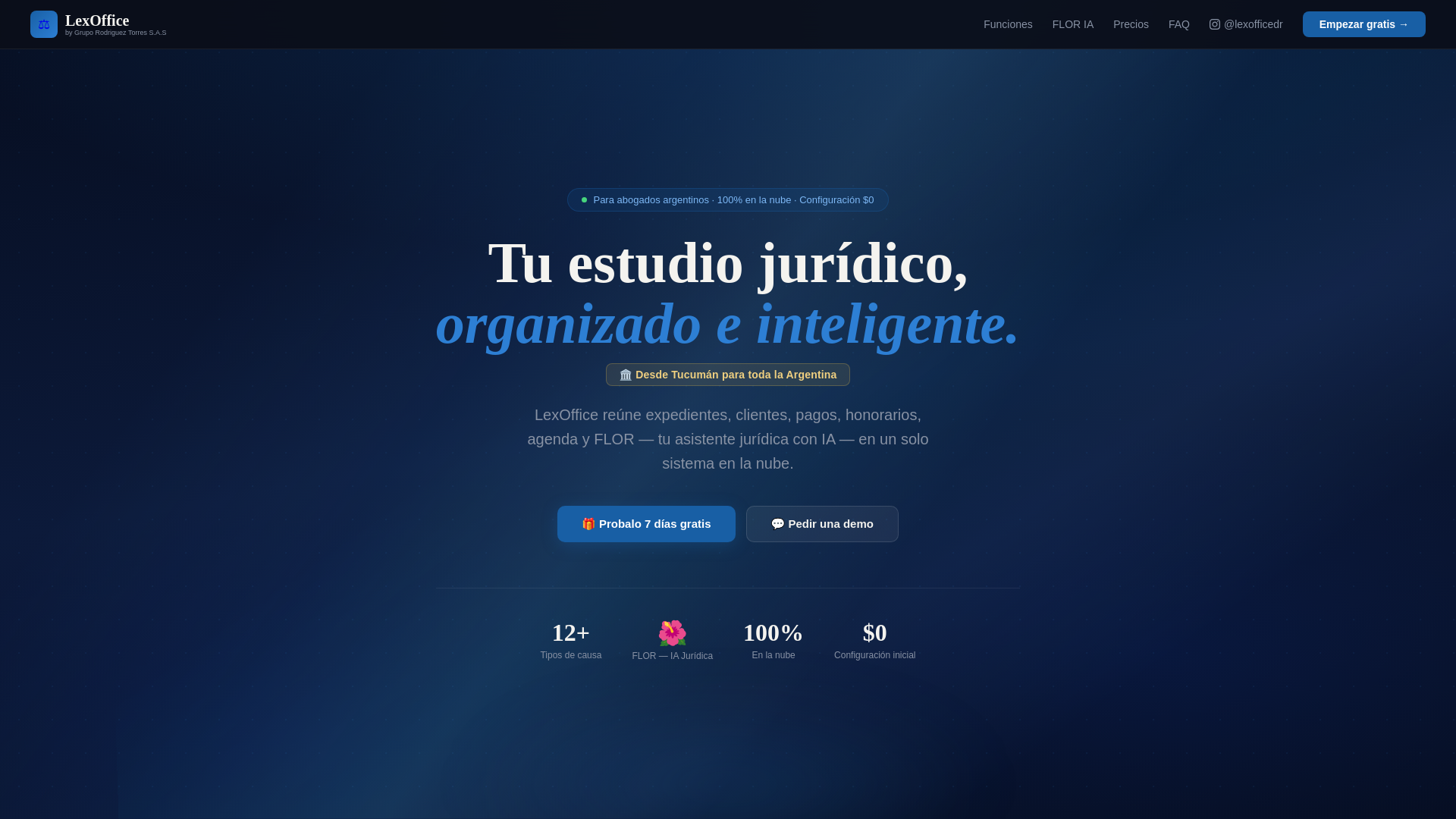 website screenshot of https://lexoffice.com.ar/