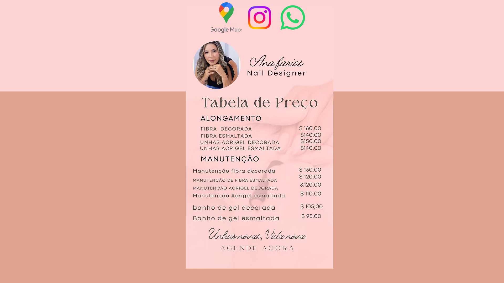 website screenshot of https://anafariasnaildesigner.com/