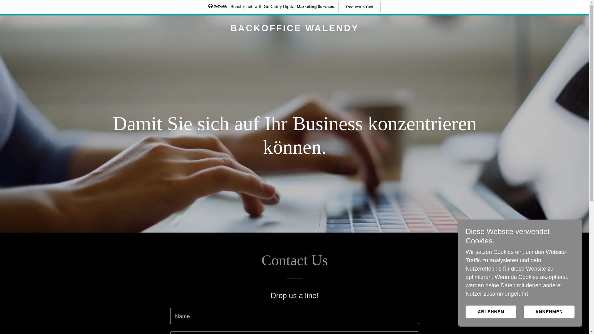 website screenshot of https://backofficewalendy.de/