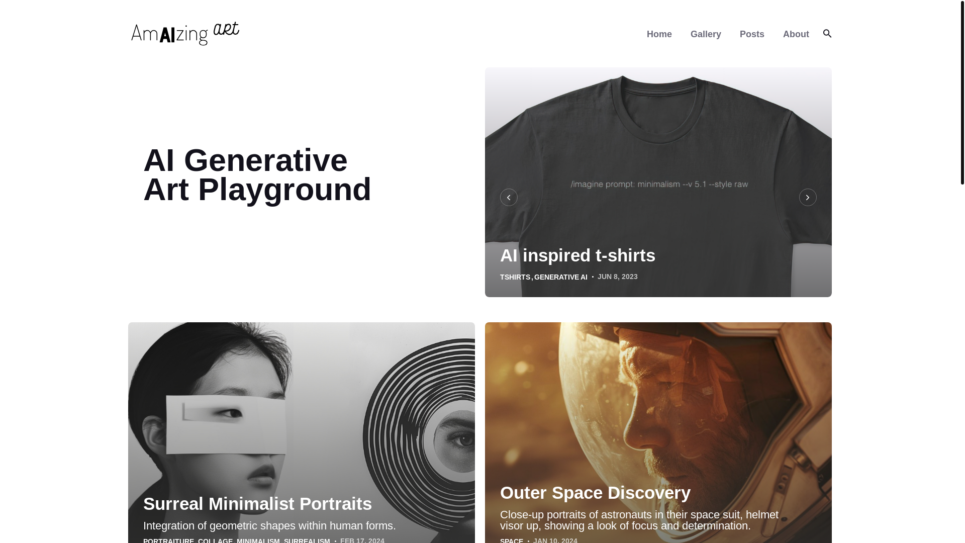 website screenshot of https://amaizing-art.pages.dev/