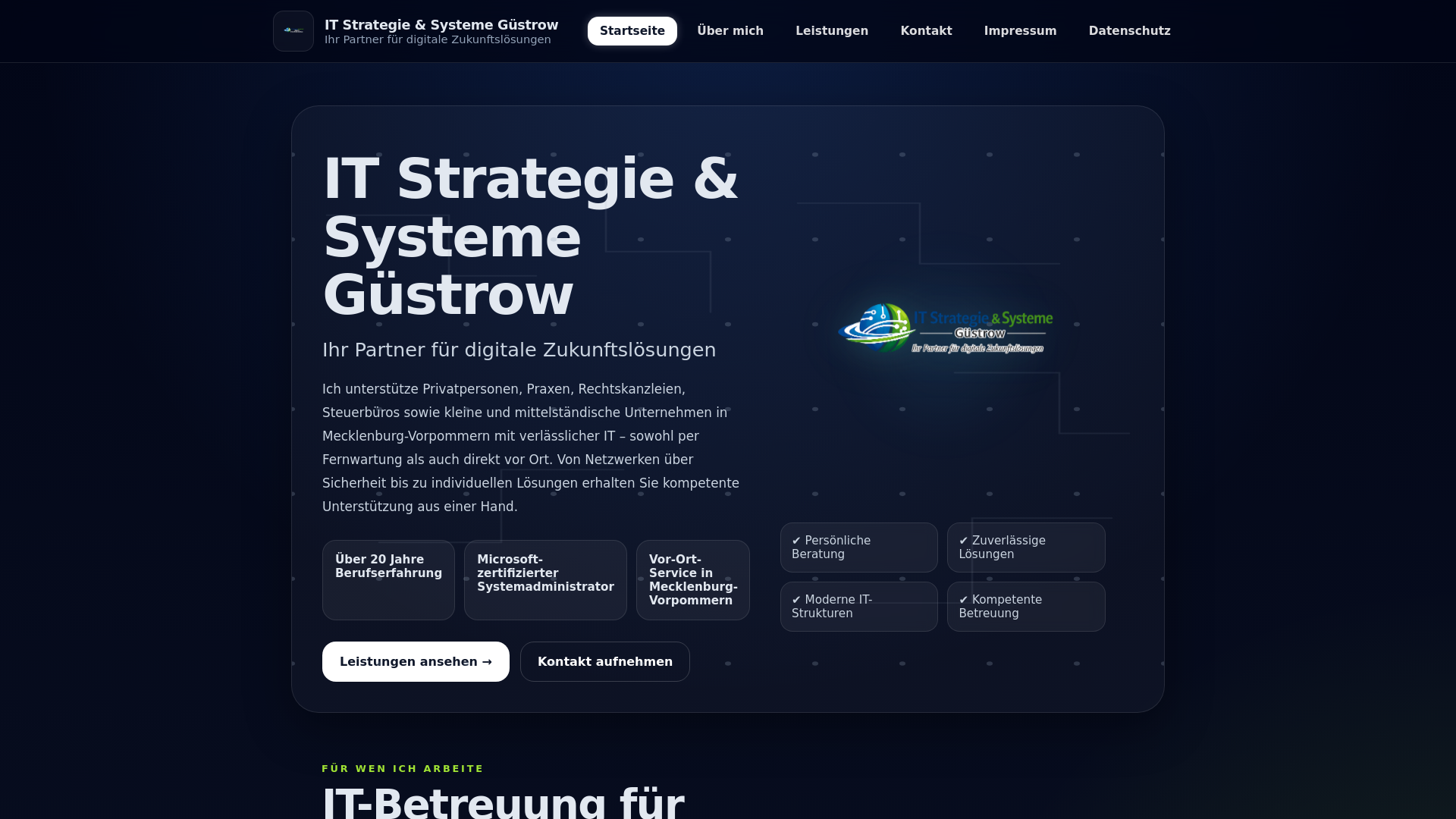 website screenshot of https://guestrow-it.de