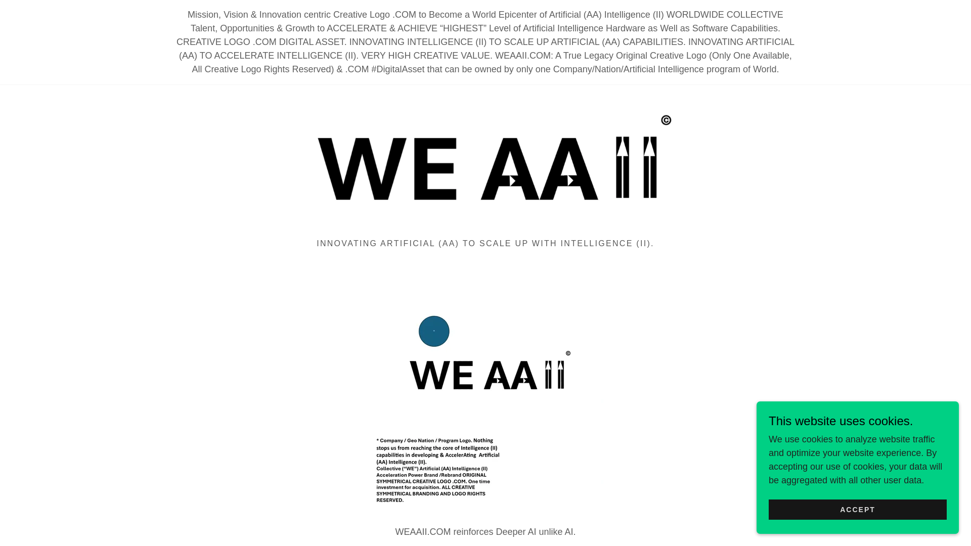 website screenshot of https://weaaii.com/