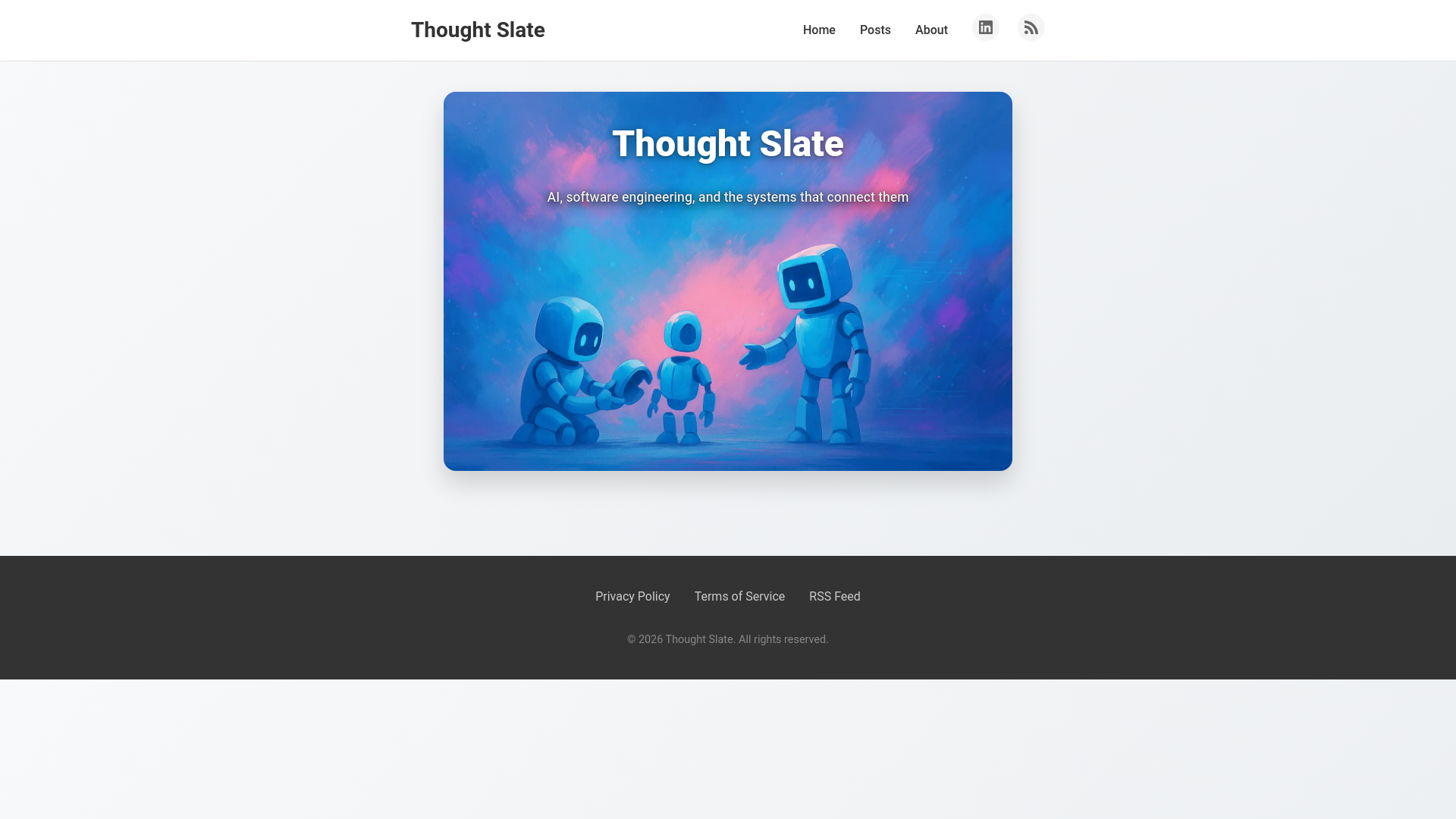 website screenshot of https://thoughtslate.pages.dev/