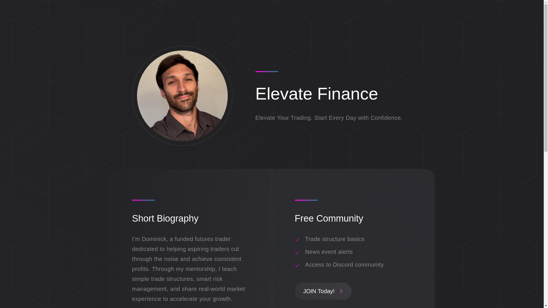 website screenshot of https://elevfinance.com/