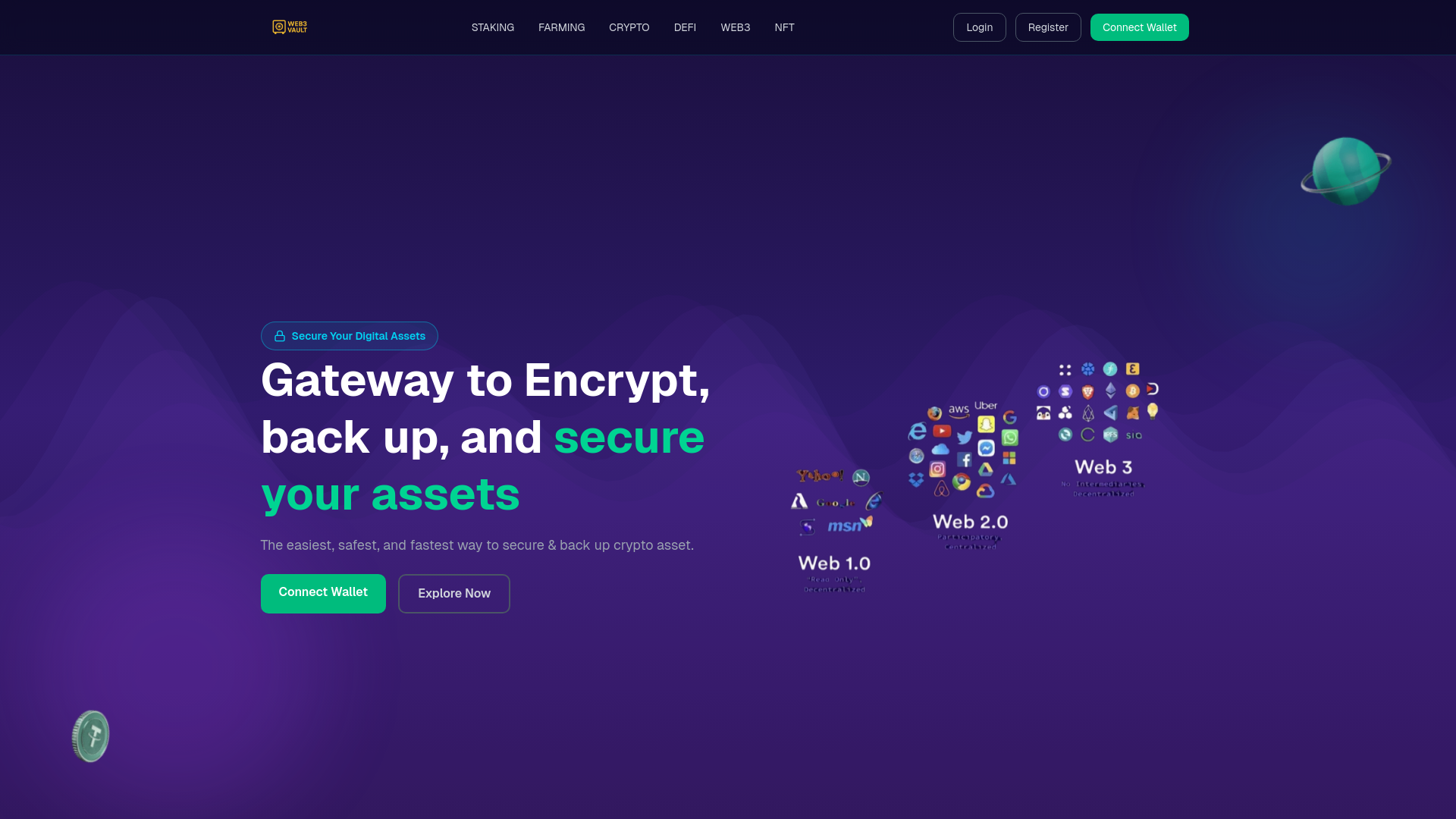website screenshot of https://web3trusts.online