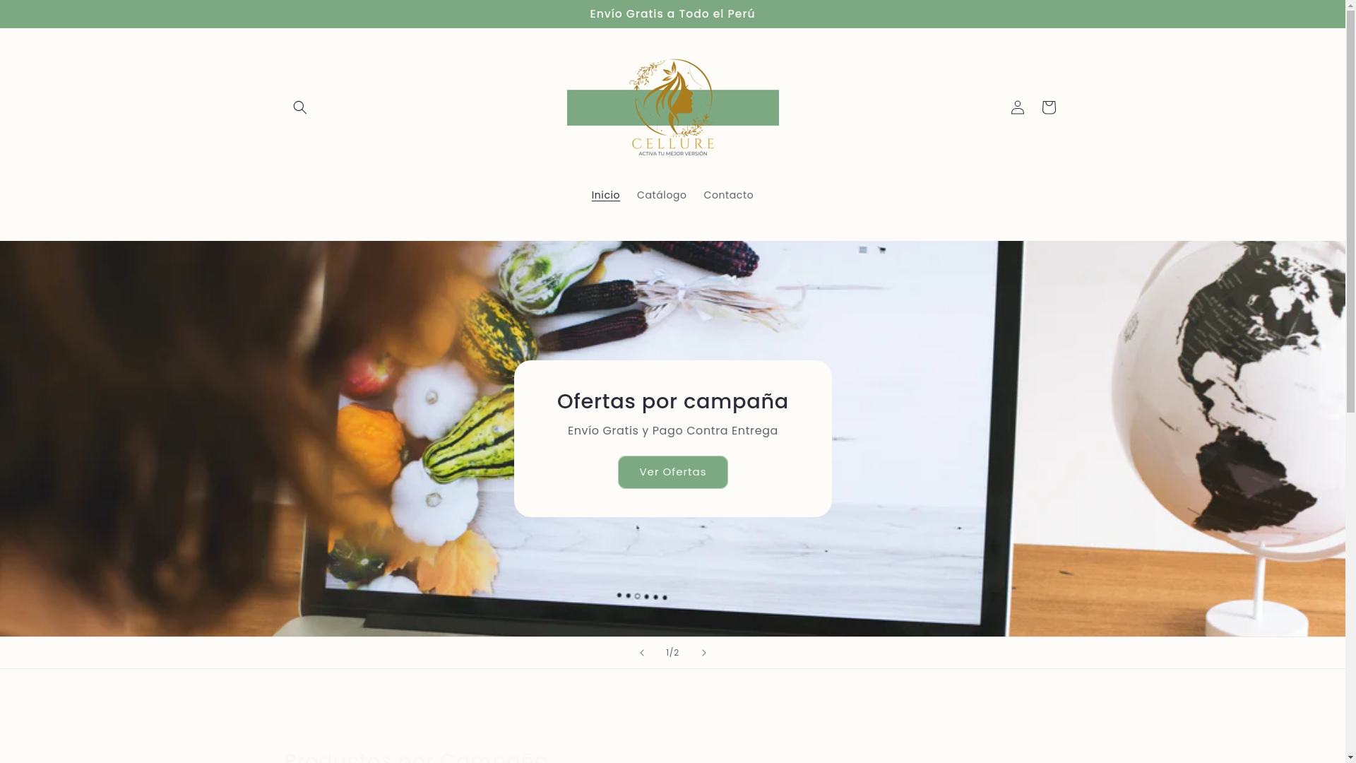 website screenshot of https://cellureperu.com/