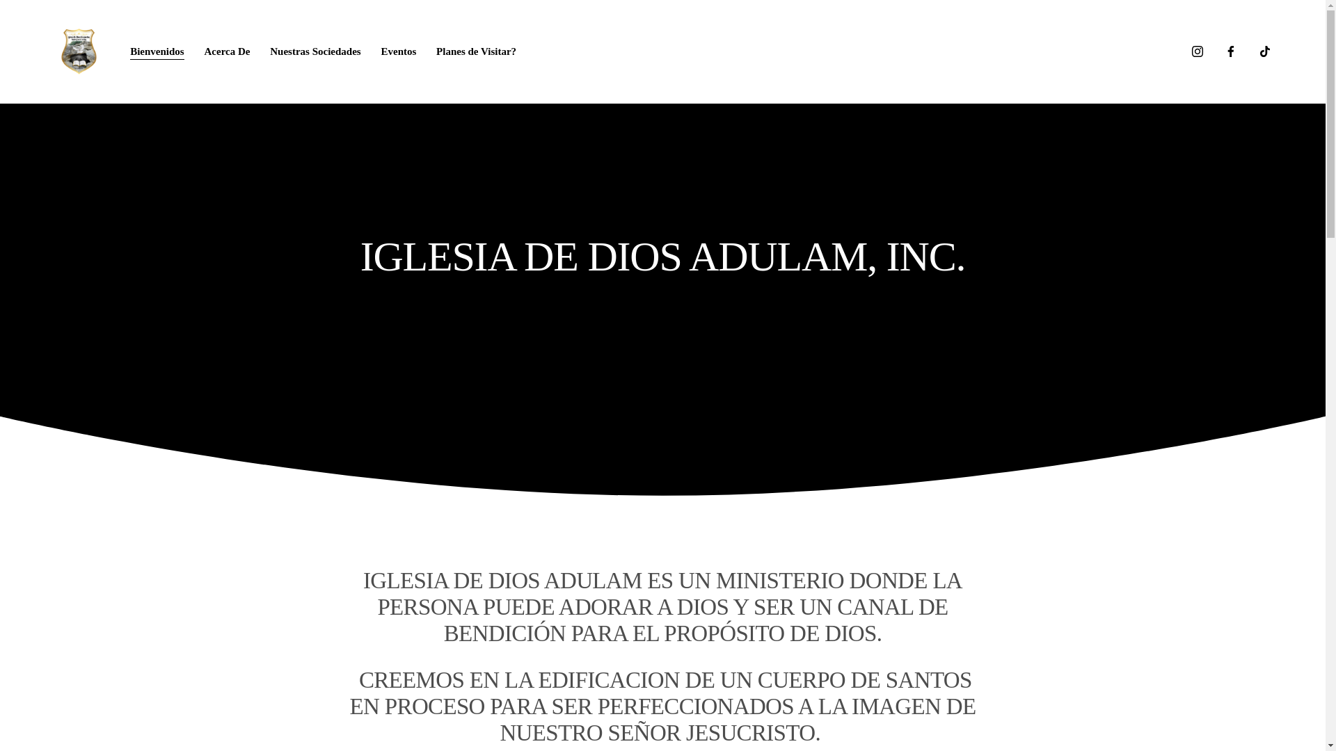 website screenshot of https://iglesiadediosadulamnc.com/
