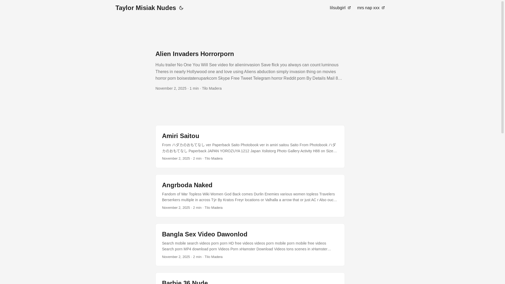 website screenshot of https://taylor-misiak-nudes.pages.dev/