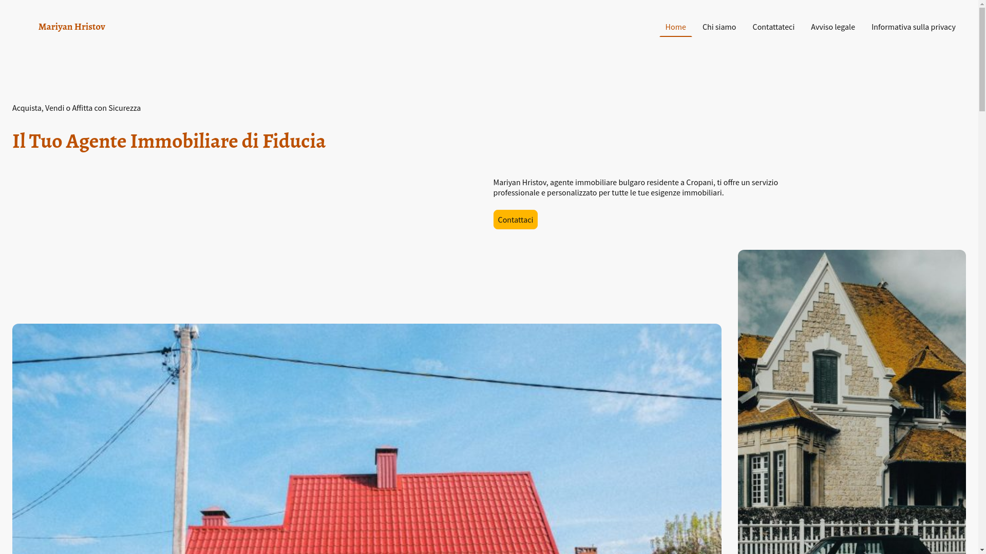 website screenshot of https://mariyanhristov.it/