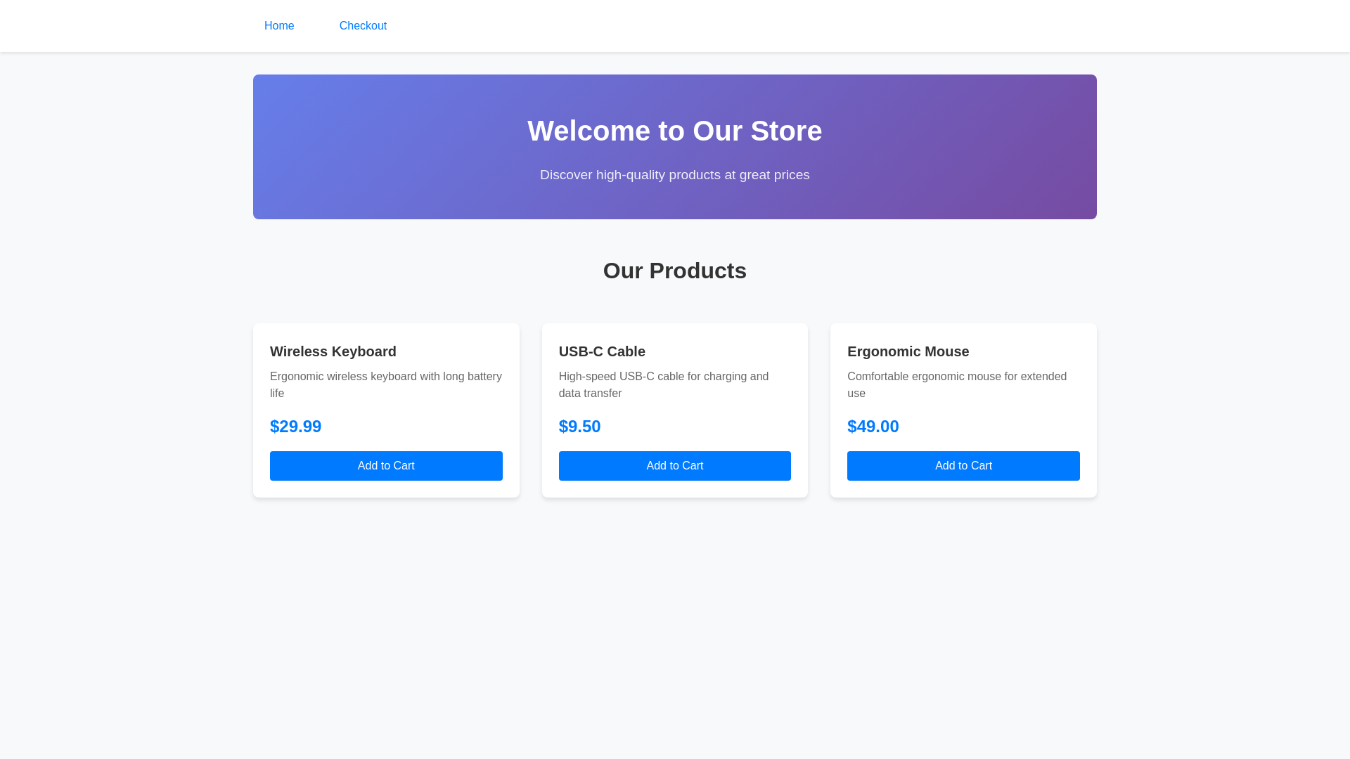 website screenshot of https://hand-crafted-ecommerce-site.pages.dev/