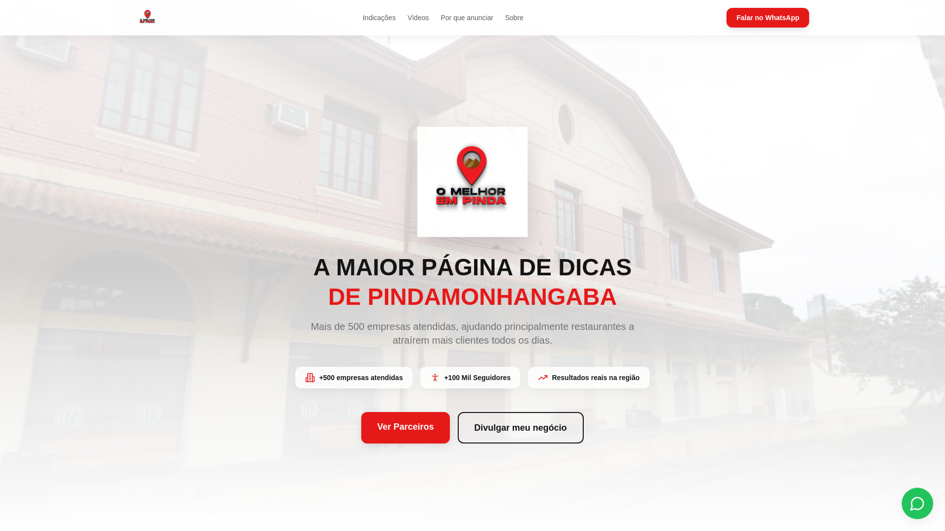 website screenshot of https://omelhorempinda.site/