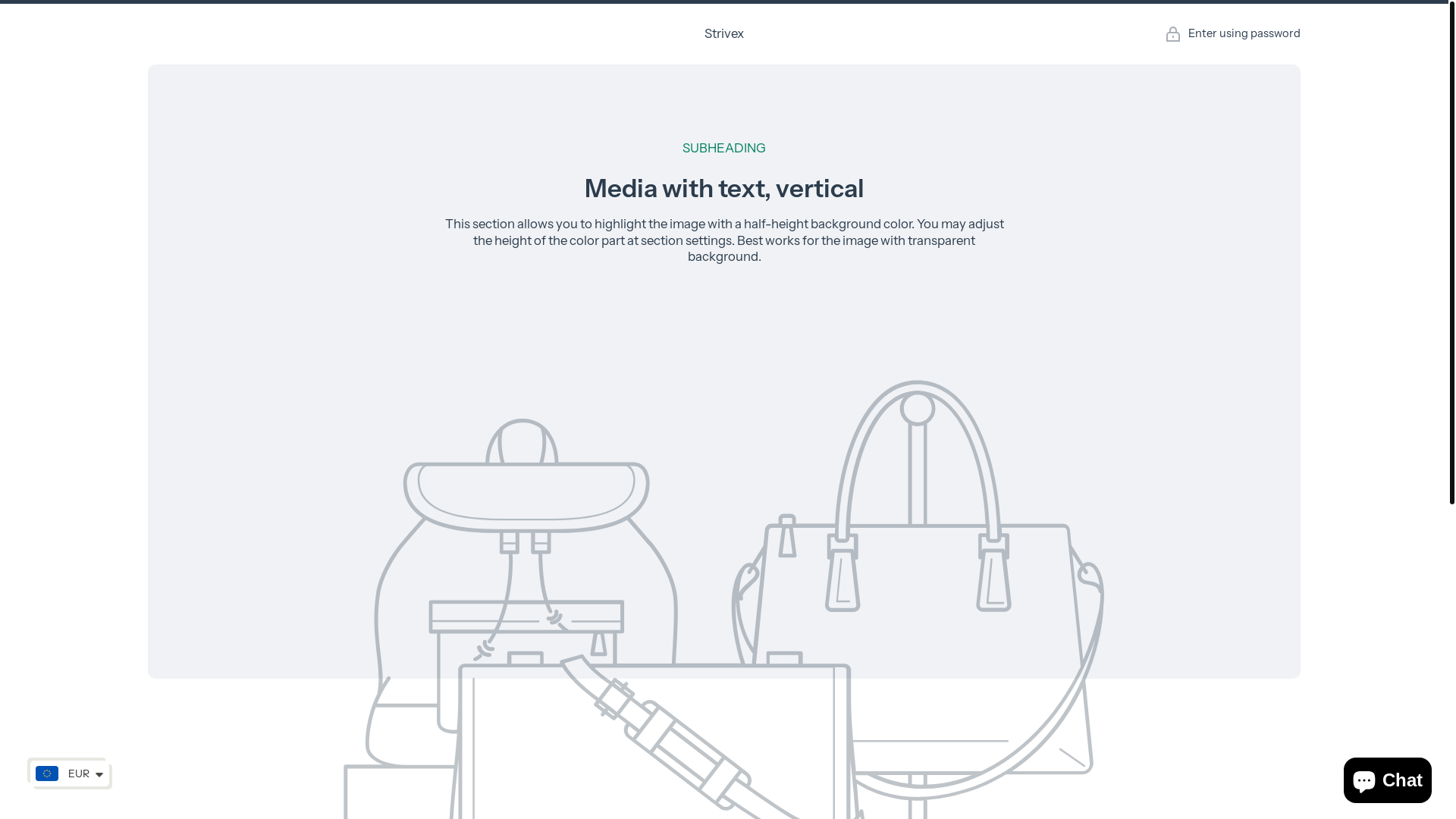 website screenshot of https://mystrivex.com/