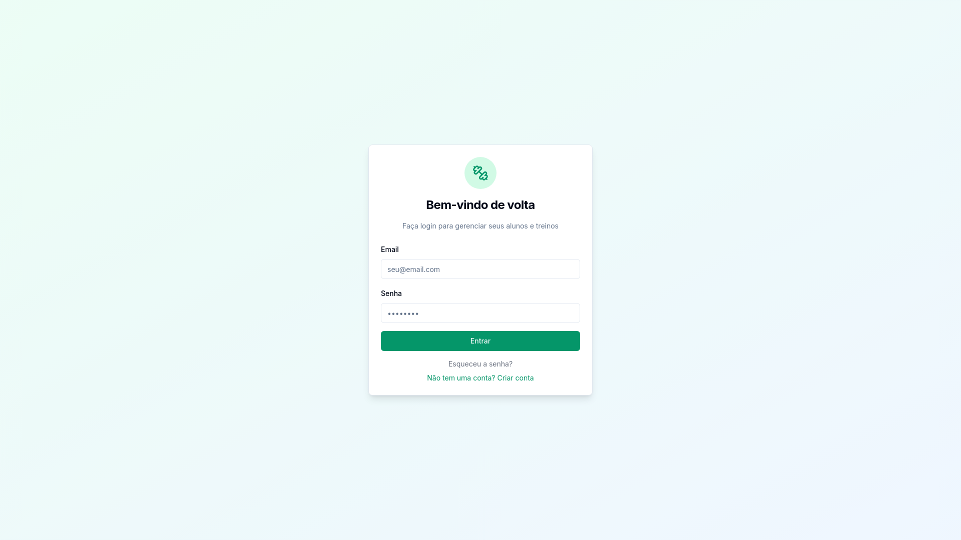 website screenshot of https://gestaofitness.site/