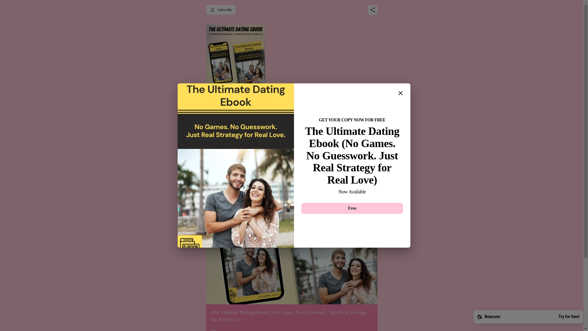 website screenshot of https://femininehabitsclub.com/