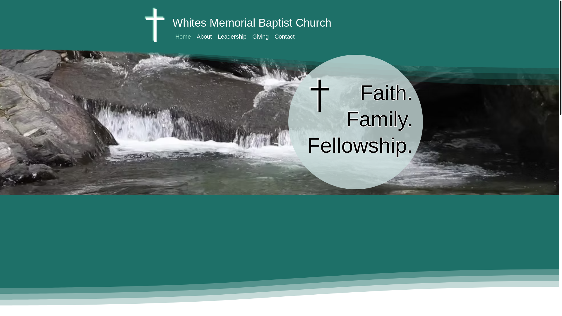 website screenshot of https://whitesmemorialbaptist.com/