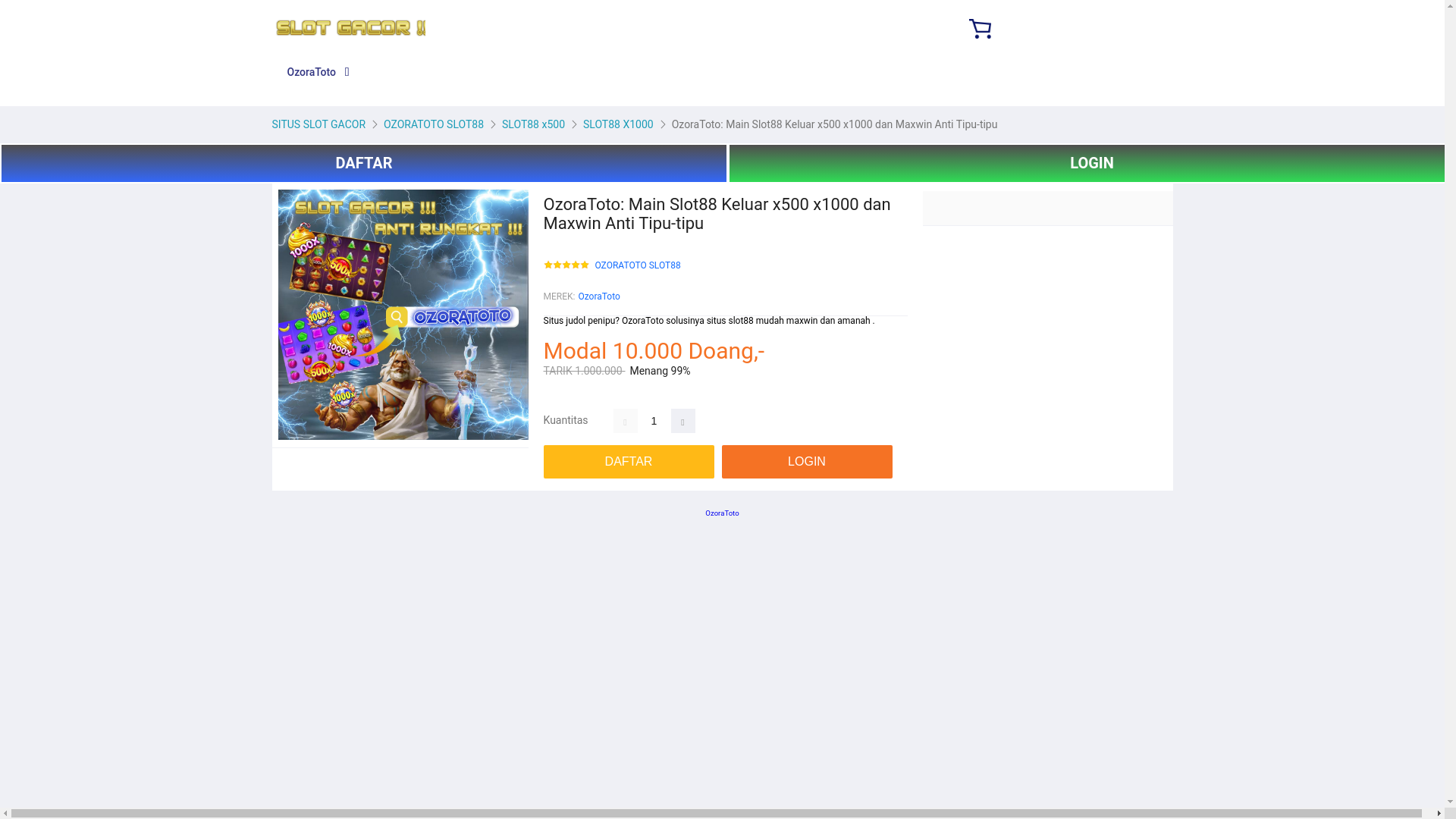 website screenshot of https://ozoratotoslotamanah.pages.dev/