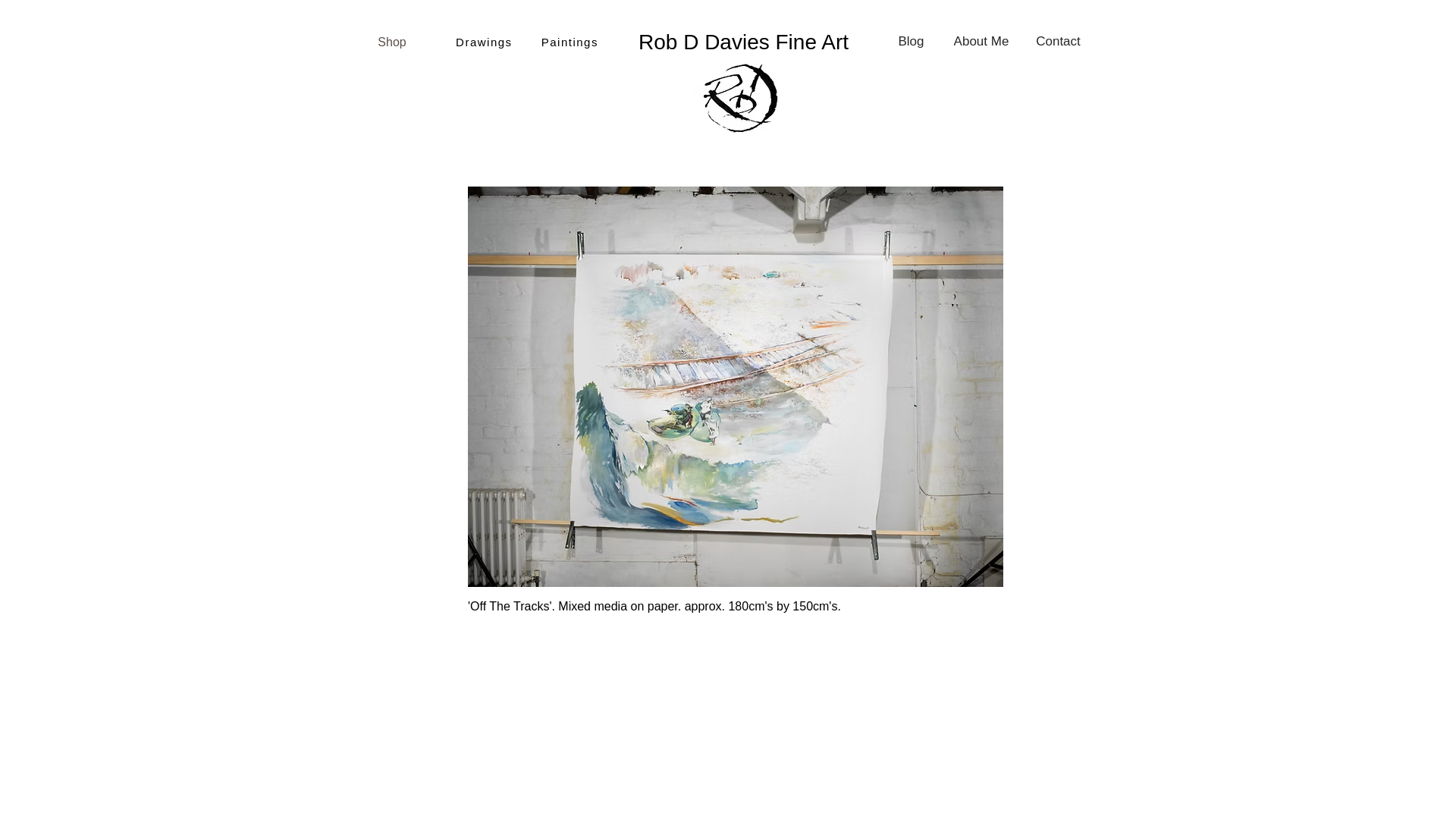 website screenshot of https://robddaviesfineart.com/