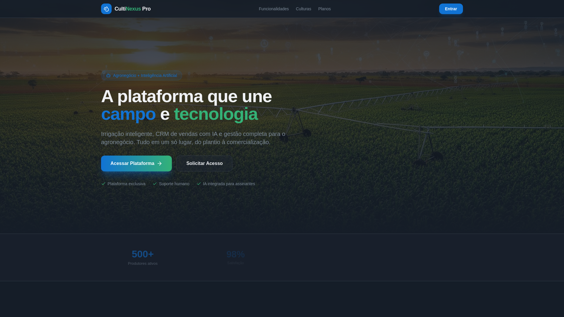 website screenshot of https://cultivatenexus.com/