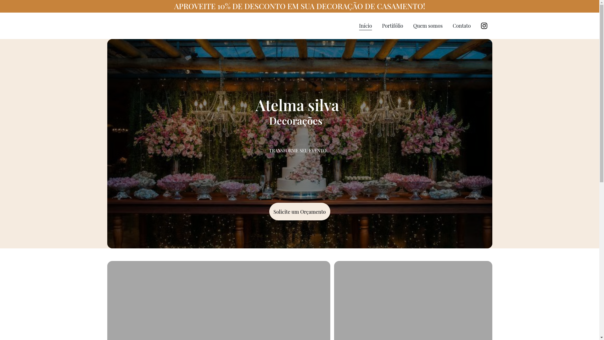 website screenshot of https://atelmasilvadecoracoes.com.br/