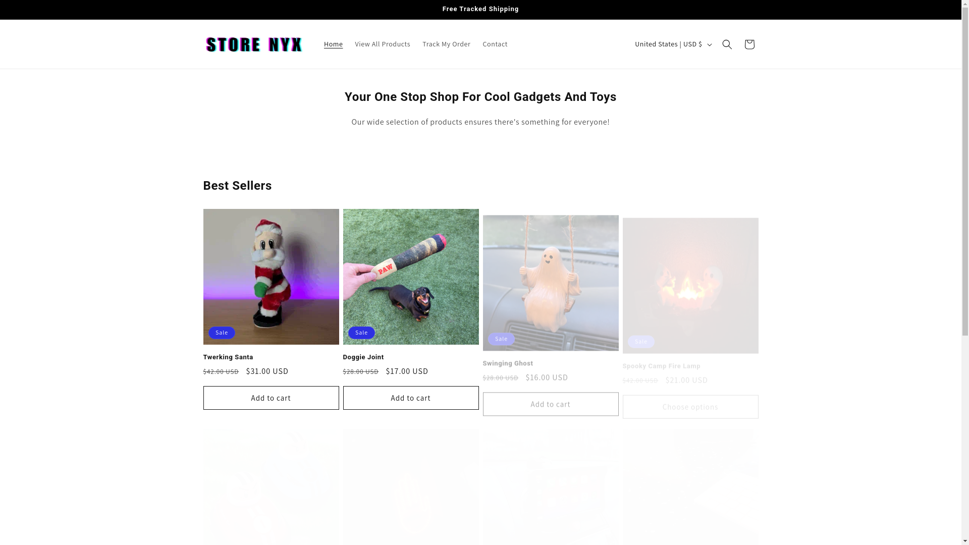 website screenshot of https://storenyxx.com/