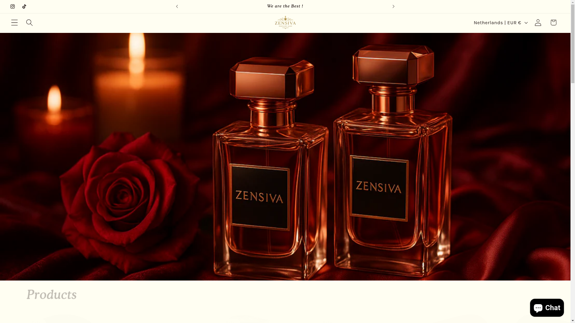 website screenshot of https://zensivaonlineshop.com/