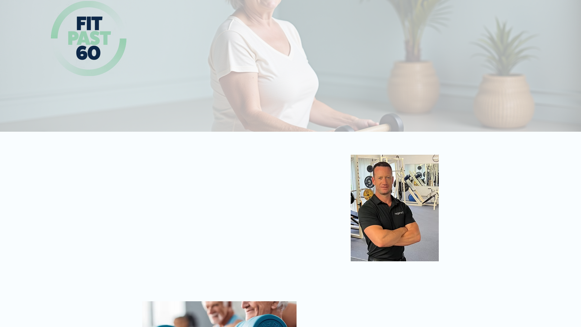 website screenshot of https://www.fitpast60.com/