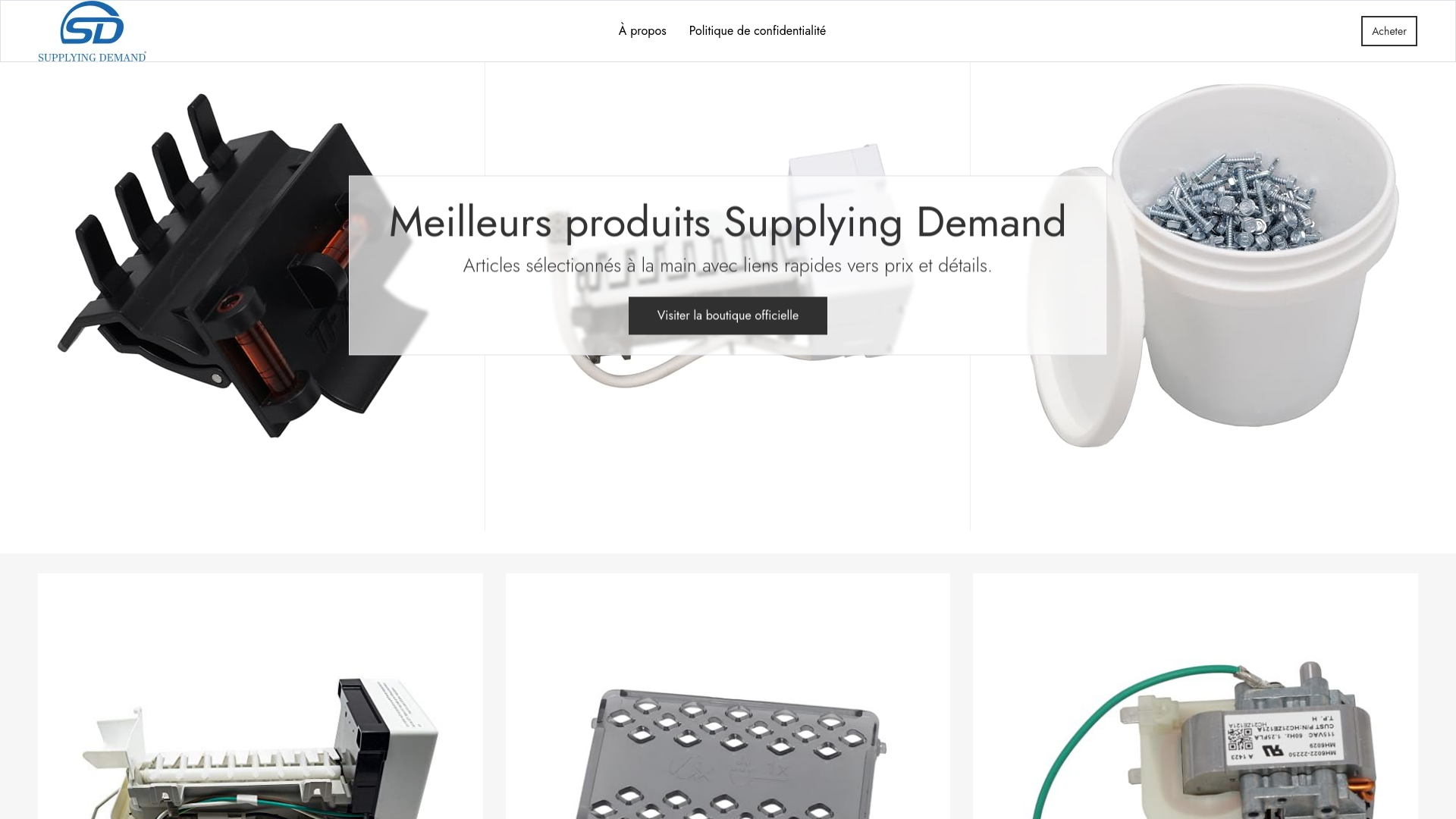 website screenshot of https://supplyingdemand.fr/