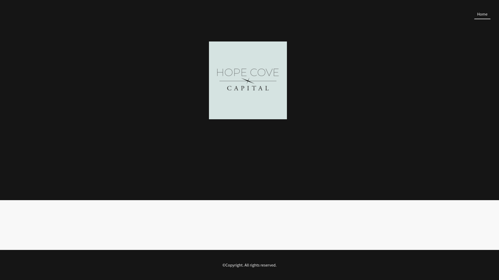 website screenshot of https://hopecovecapital.com/