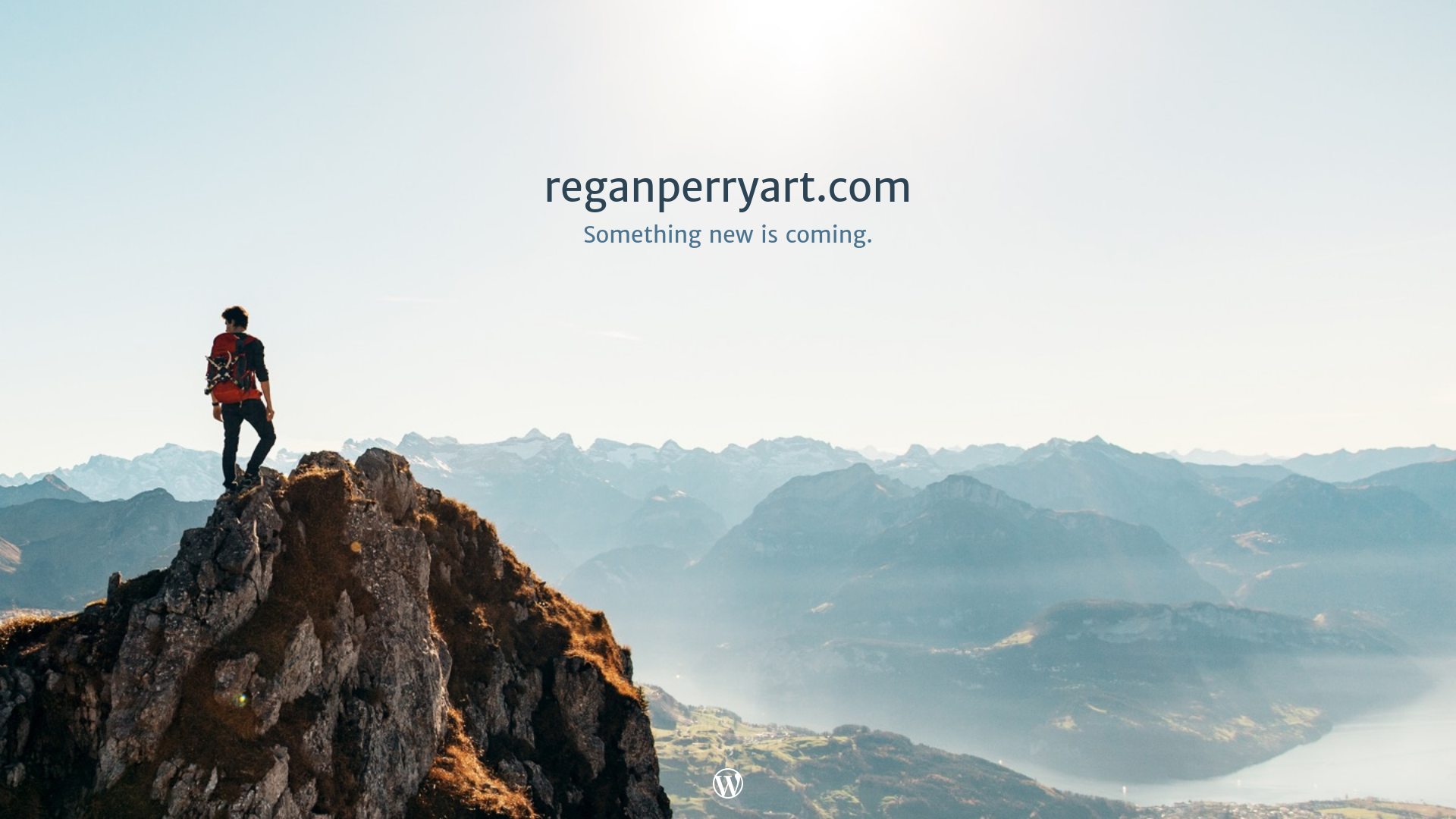 website screenshot of https://reganperryart.com/