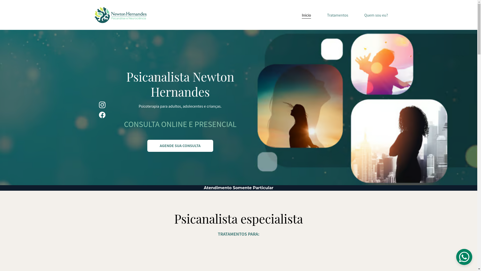 website screenshot of https://newtonhernandespsi.com.br/